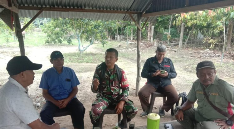 Babinsa Kodim 0301/ Pbr Himbau Masyarakat Agar Terus Jaga Kamtibmas Selama Tahapan Pilkada