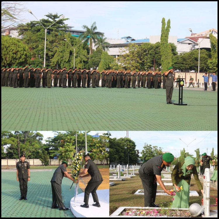 Peringati Hari Juang TNI AD ke-79, Kodim 0301/Pbr Gelar Ziarah Rombongan