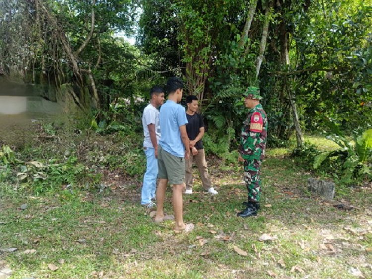Babinsa Kodim 0301/Pbr Sosialisasi Pencegahan Karhutla di Lembah Damai