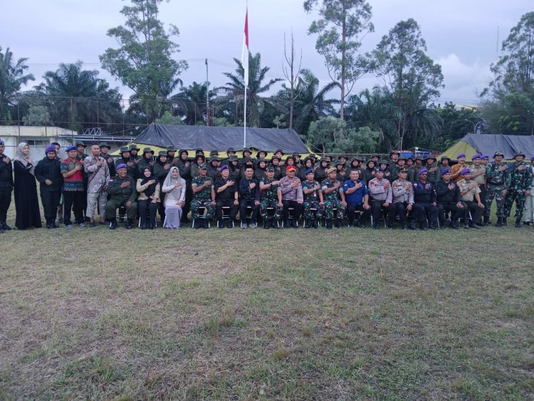 Wakili Dandim, Danramil 01/Rumbai Hadiri Pembukaan Diklatsar Menwa Indra Pahlawan Angkatan XXXLIII