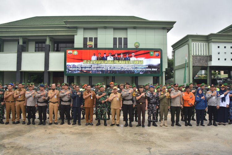 Kolonel Inf Sri Marantika Beruh Hadiri Apel Persiapan Pengamanan Nataru 2025