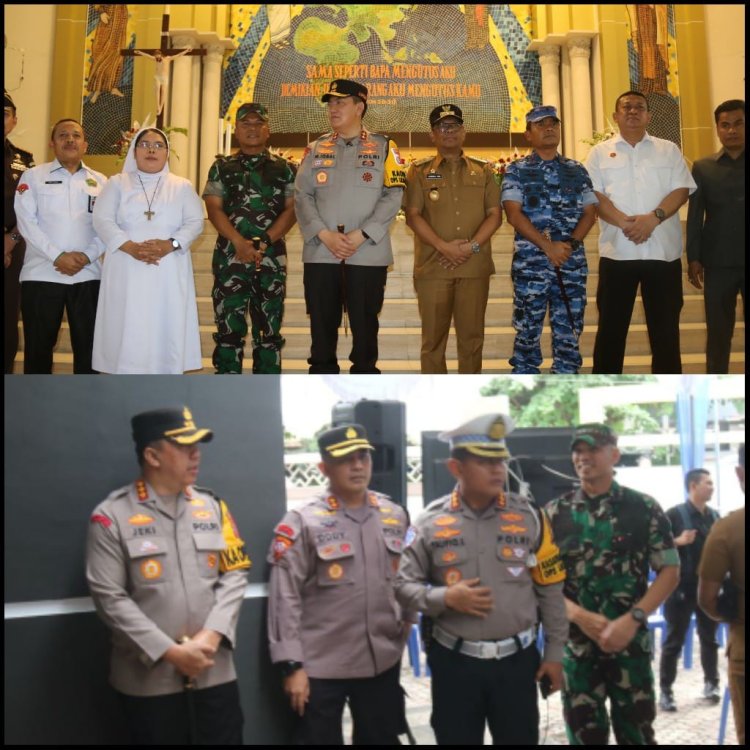 Dandim 0301/Pbr Tinjau Persiapan Natal dan Tahun Baru Bersama Forkopimda Provinsi Riau