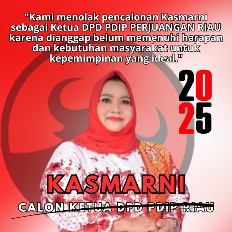 Pencalonan Kasmarni Sebagai Ketua PDIP Provinsi Riau Ditolak Oleh Para Kader