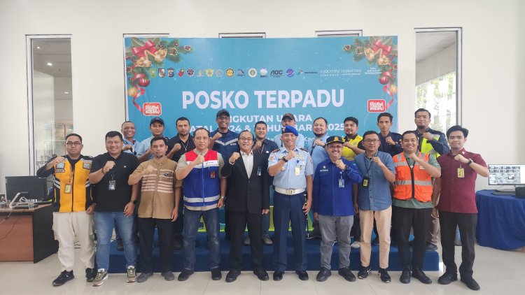 Bandara Sultan Syarif Kasim II Pekanbaru : Penutupan Posko Angkutan Natal 2024 & Tahun Baru 2025 Bersama Seluruh Stakeholder