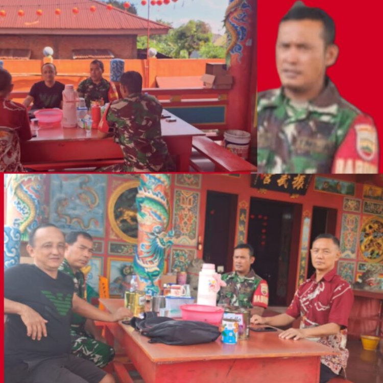 Babinsa Kodim 0301/ Pbr Laksanakan Monitoring Perayaan Imlek Guna Pastikan Keamanan