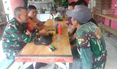 Babinsa Kodim 0301/Pbr Ajak Generasi Muda Peduli Lingkungannya