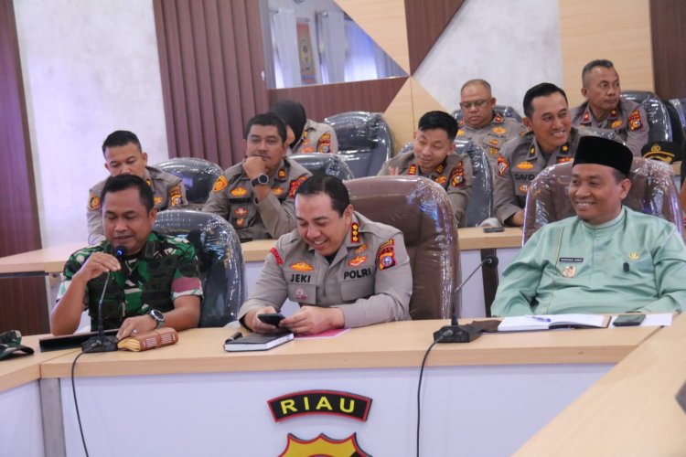 Hadiri Rakor Lintas Sektoral, Kasdim 0301/Pbr Menegaskan Penting Sinergitas Kuat Dalam Perayaan Idul FItri 1446 H