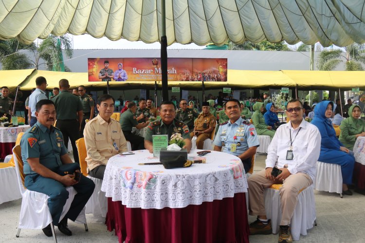 Bazar Ramadan TNI, Kasdim 0301/Pbr Katakan Meringankan Ekonomi Masyarakat