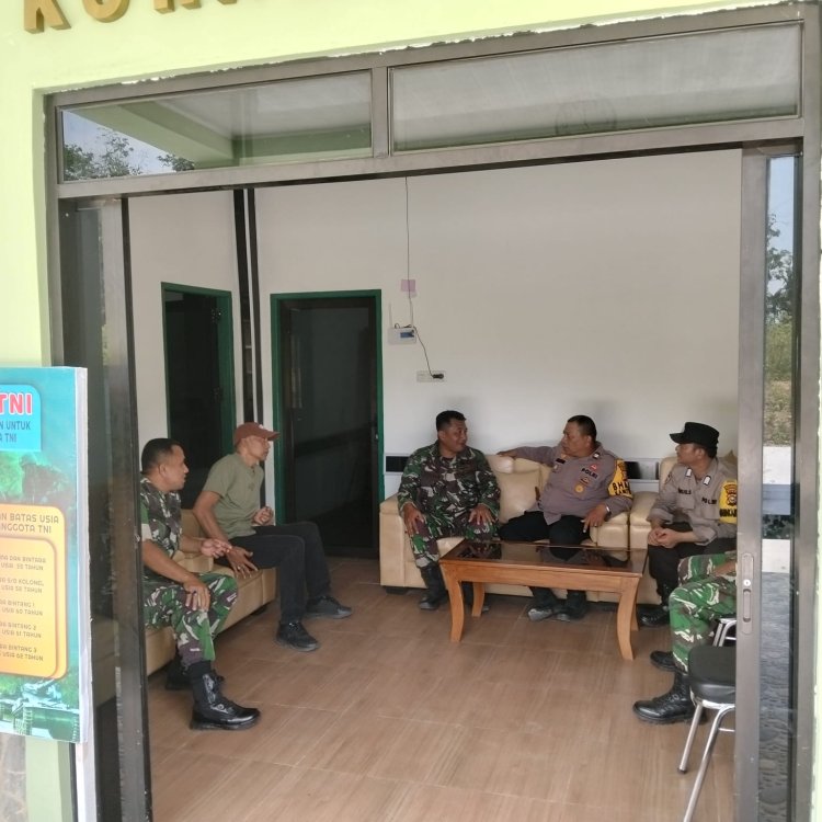 Ciptakan Rasa Aman Masyarakat, Koramil 07/ TR Laksanakan Piket dan Patroli Gabungan Dengan Polsek Tenayan Raya.