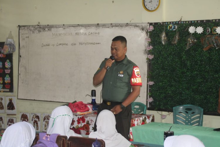 TNI Dukung Pendidikan dengan Sistem GASING di SD Negeri 82 Kota Pekanbaru