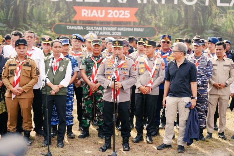Kapolri Tekankan Pentingnya Antisipasi Ancaman Karhutla Saat Membuka Langsung Jambore Karhutla