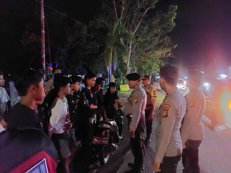 Polres Kampar Gelar Patroli KRYD dan Antisipasi Balap Liar,Jaga Kamtibmas di Wilayah Hukum
