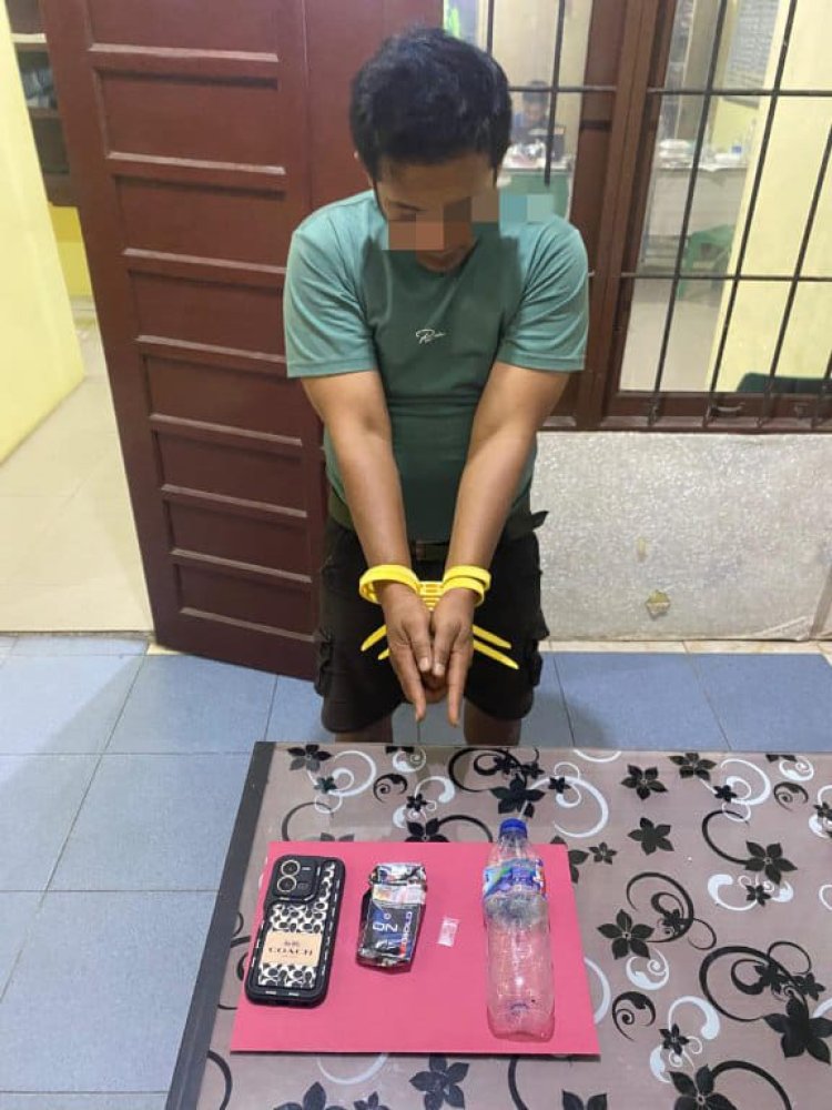 Polsek Tambang Ringkus Pengedar Sabu di Desa Birandang, Satu Paket Sabu Diamankan!