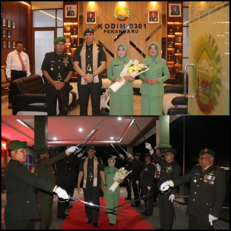 Kodim 0301/Pbr Gelar Tradisi Pelepasan Kolonel Inf Sri Marantika Beruh