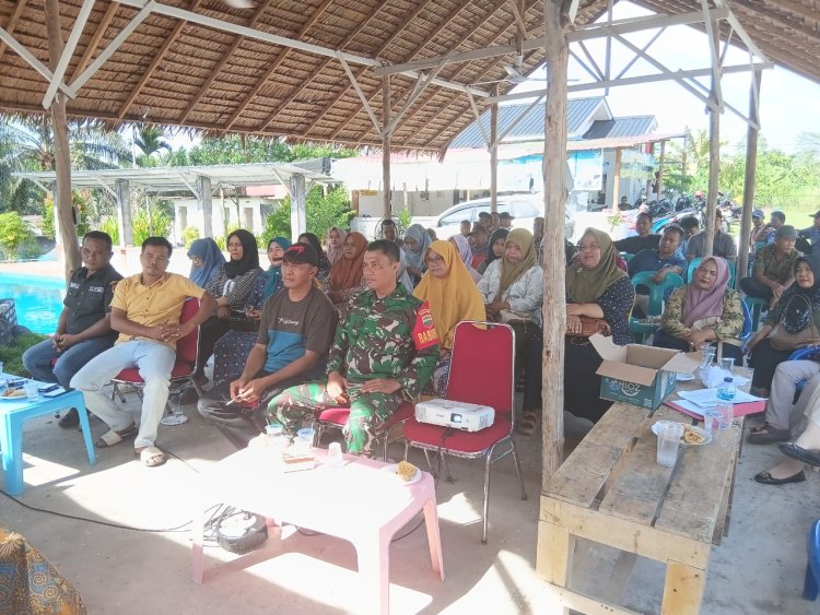Babinsa Kodim 0301/Pbr Hadiri Pembentukan Muskel Merah Putih