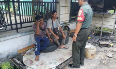 Babinsa Kodim 0301/Pbr Ajak Masyarakat Budayakan Gotong Royong