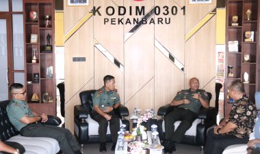 Kodim 0301/Pbr Terima Kunjungan Tim Pokja Staf Ahli Kasad Bidang Komsos TA 2025