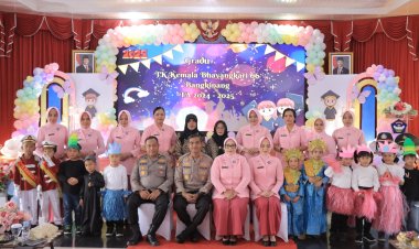 Polres Kampar Rayakan Wisuda TK Kemala Bhayangkari 06: 35 Ananda Siap Menggapai Cita-Cita   