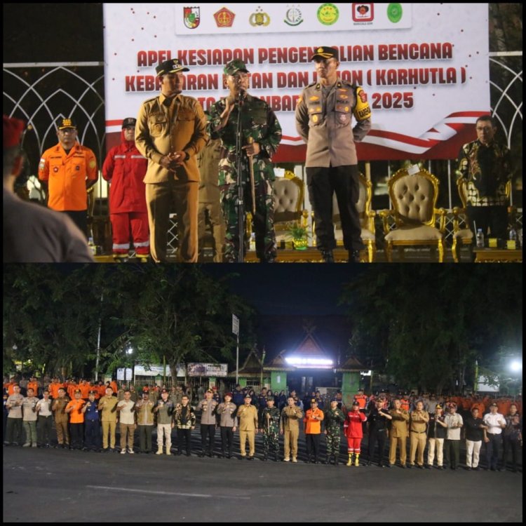 Dandim 0301/Pbr Hadiri Apel Kesiapan Pengendalian Bencana Karhutla Kota Pekanbaru Tahun 2025