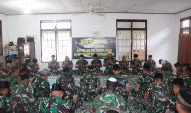 Kodim 0301/Pekanbaru Gelar Kegiatan Doa Bersama Sebagai Wujud Syukur Sambut HUT ke-80 TNI