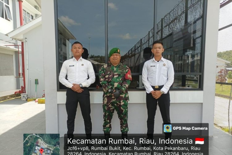 Babinsa Kodim 0301/Pbr Lakukan Monitoring di Lapas Guna Jaga Kamtibmas