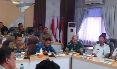 Wakili Dandim, Kaurlat Kodim 0301/Pbr Hadiri Rakor Operasi Lilin Lancang Kuning 2025