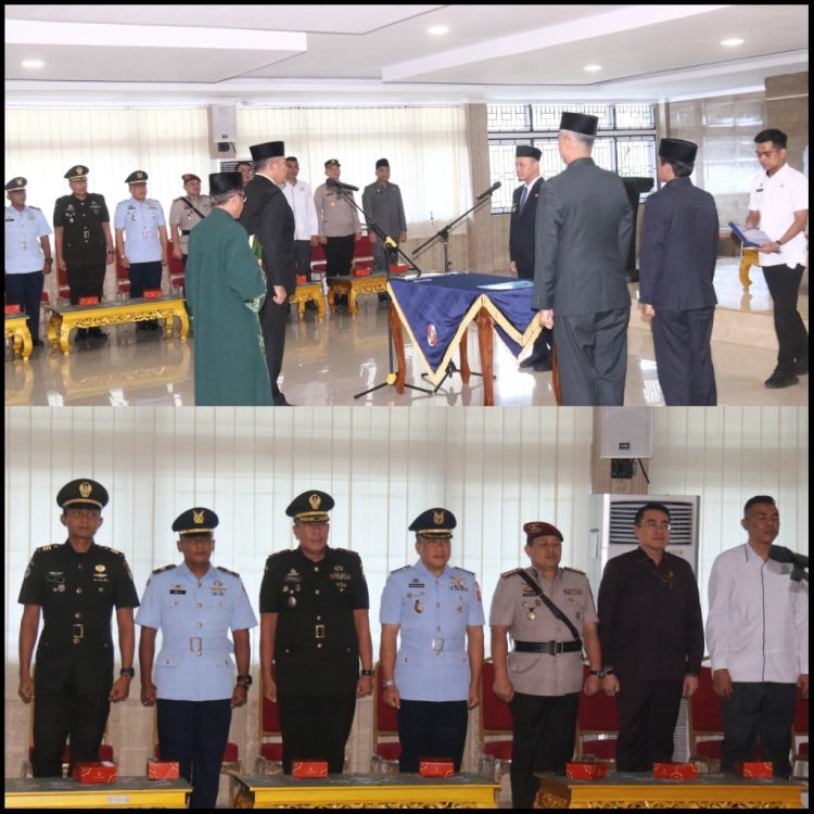 Mayor Arm Febrizal Wakili Dandim Hadiri Pelantikan Pj. Sekda Kota Pekanbaru