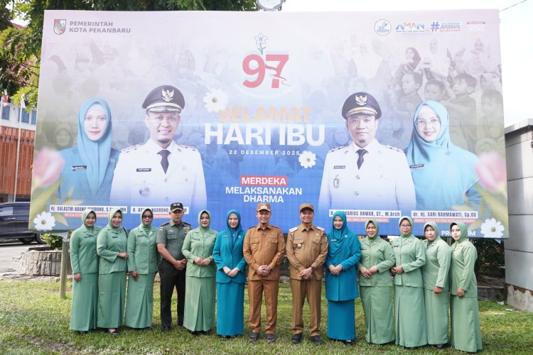 Pasipers Kodim 0301/Pbr Wakili Dandim Hadiri Upacara Hari Ibu ke-97