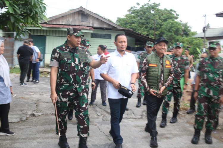 Dandim Hadiri Apel Luar Biasa dan Gotong Royong Wujud Kepedulian Pasca Kebakaran