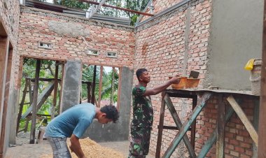 Dari RTLH Menuju Rumah Layak: Progres TMMD untuk Pak Yudarfis 65 Persen