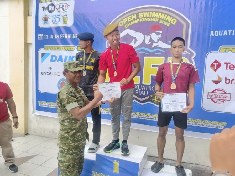 Kejuaraan Renang Piala Dandim 0301/Pekanbaru, Wadah Lahirkan Atlet Muda Berprestasi