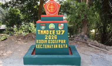 Tugu TMMD ke-127 Kodim 0301/Pekanbaru, Jejak Kebersamaan TNI dan Warga Tenayan Raya