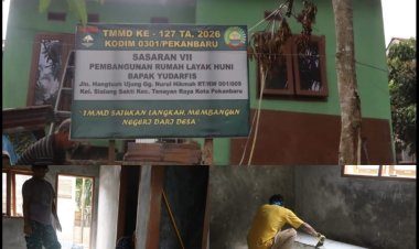 TMMD ke-127 Wujudkan Rumah Layak Huni bagi Keluarga Almarhum Bapak Yudarfis
