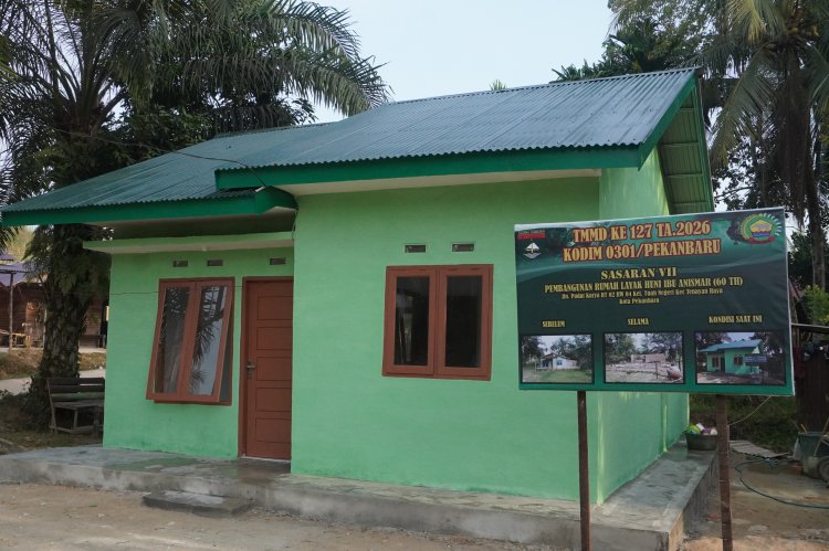 TMMD ke-127 Hadirkan Kebahagiaan, Rumah Ibu Anismar Rampung 100 Persen