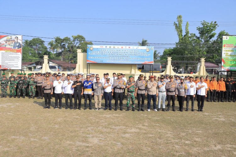 Polres Kampar Gelar Apel Siaga Operasi Lancang Kuning 2026, Perkuat Pengamanan Mudik Lebaran