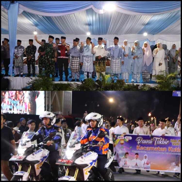 Dandim 0301/Pekanbaru Hadiri Pawai Gema Takbir Idulfitri 1447 H di Pekanbaru