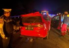 Laka Lantas Ganda di Tol Permai, Dua Orang Meninggal Dunia, PJR Riau Bertindak Cepat