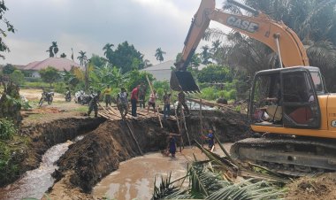 TNI AD Hadir, Pembangunan Jembatan Garuda di Pekanbaru Kian Maju