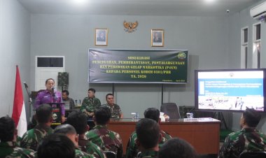 Sosialisasi P4GN di Makodim 0301/Pekanbaru, Prajurit Ditekankan Jauhi Narkoba