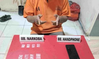 Polsek Kampar Kiri Tangkap Pengedar Narkoba di Desa Tanjung Mas