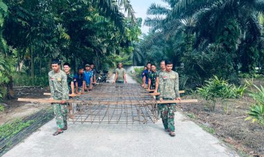 Kodim 0301/Pekanbaru Fokus Bangun Sarana Penghubung Antarwilayah