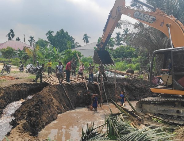 TNI AD Hadir, Pembangunan Jembatan Garuda di Pekanbaru Kian Maju