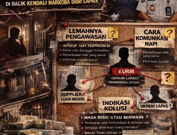 Dari Celah ke Kolusi? Menguak Dugaan “Orang Dalam” di Balik Kendali Narkoba dari Lapas Rumbai