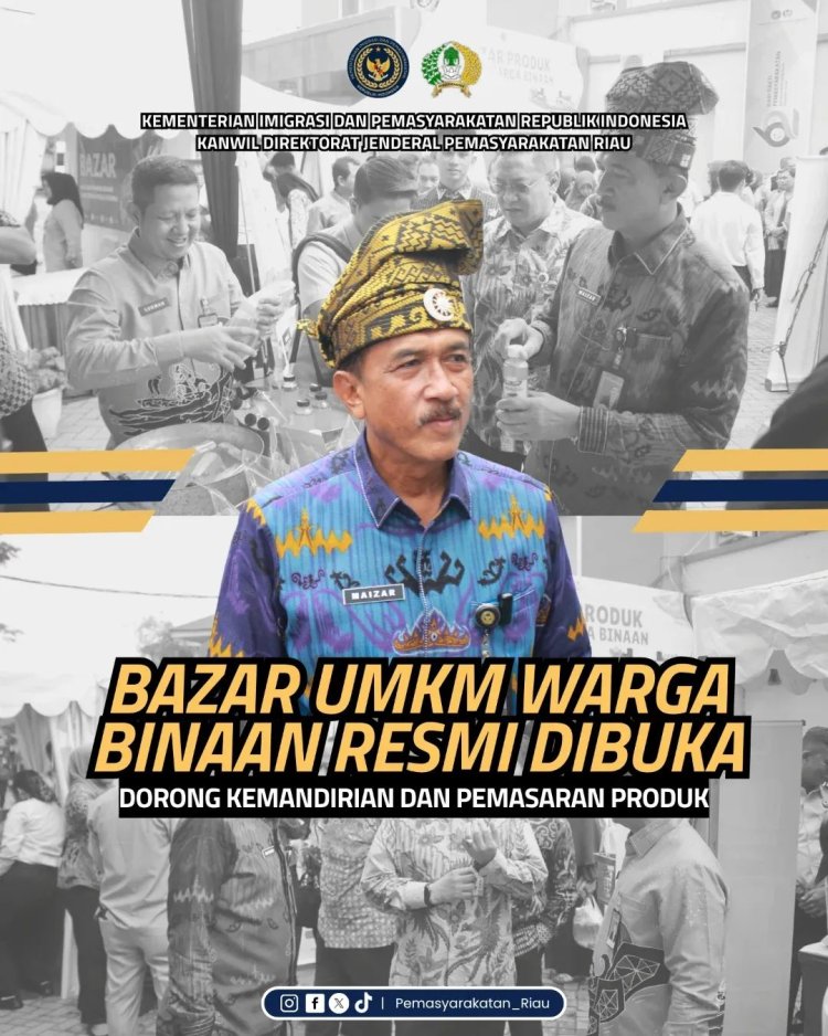 Bazar UMKM Warga Binaan Resmi Dibuka, Dorong Kemandirian dan Pemasaran Produk
