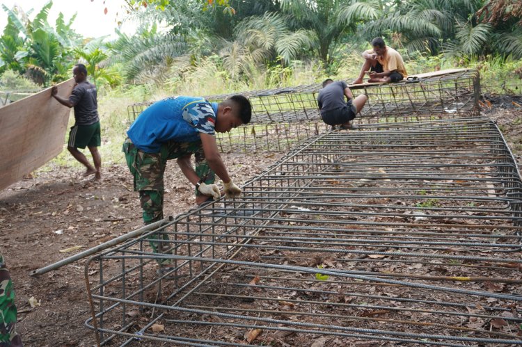 Gotong Royong TNI-Rakyat, Infrastruktur Jembatan Garuda Terus Digenjot