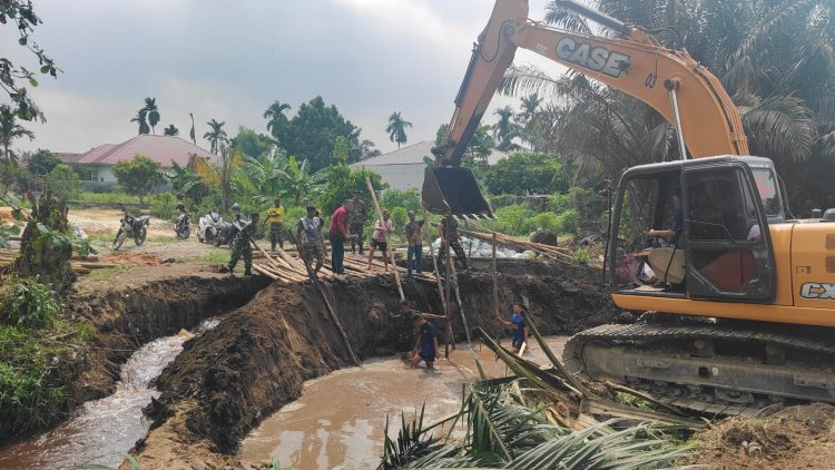 TNI AD Hadir, Pembangunan Jembatan Garuda di Pekanbaru Kian Maju