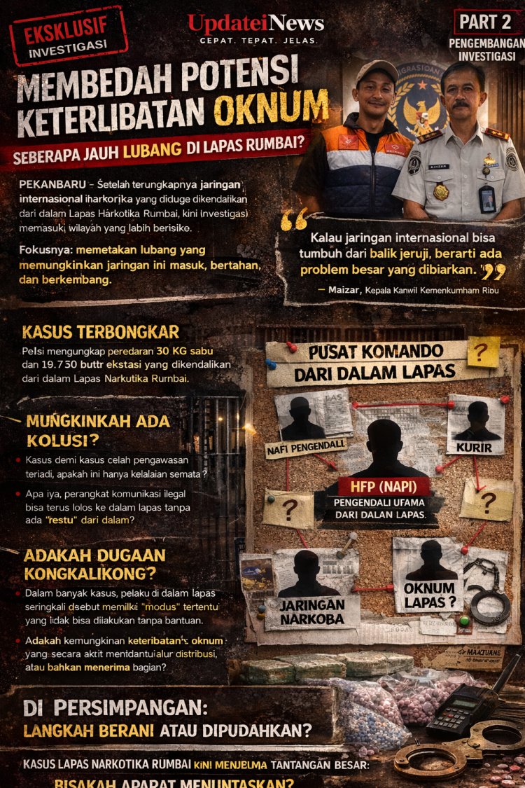 Dari Balik Jeruji ke Jaringan Internasional: Siapa Membuka Jalur di Lapas Rumbai?