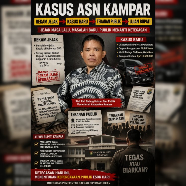 Di Tengah Sorotan Publik, Bupati Kampar Akan Bertindak atau Membiarkan?