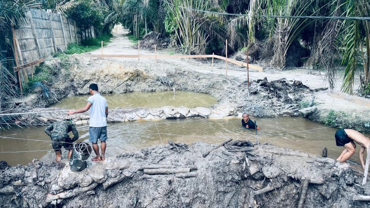 Akses Terisolir Mulai Terbuka, Pembangunan Tiga Jembatan Garuda Terus Dikebut