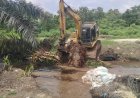 Percepatan Pembangunan Jembatan Garuda Armco Tahap IV Didukung Ekskavator